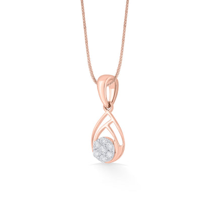 Morning Dew Diamond & Gold Casual Pendant for Women