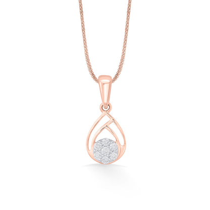 Morning Dew Diamond & Gold Casual Pendant for Women