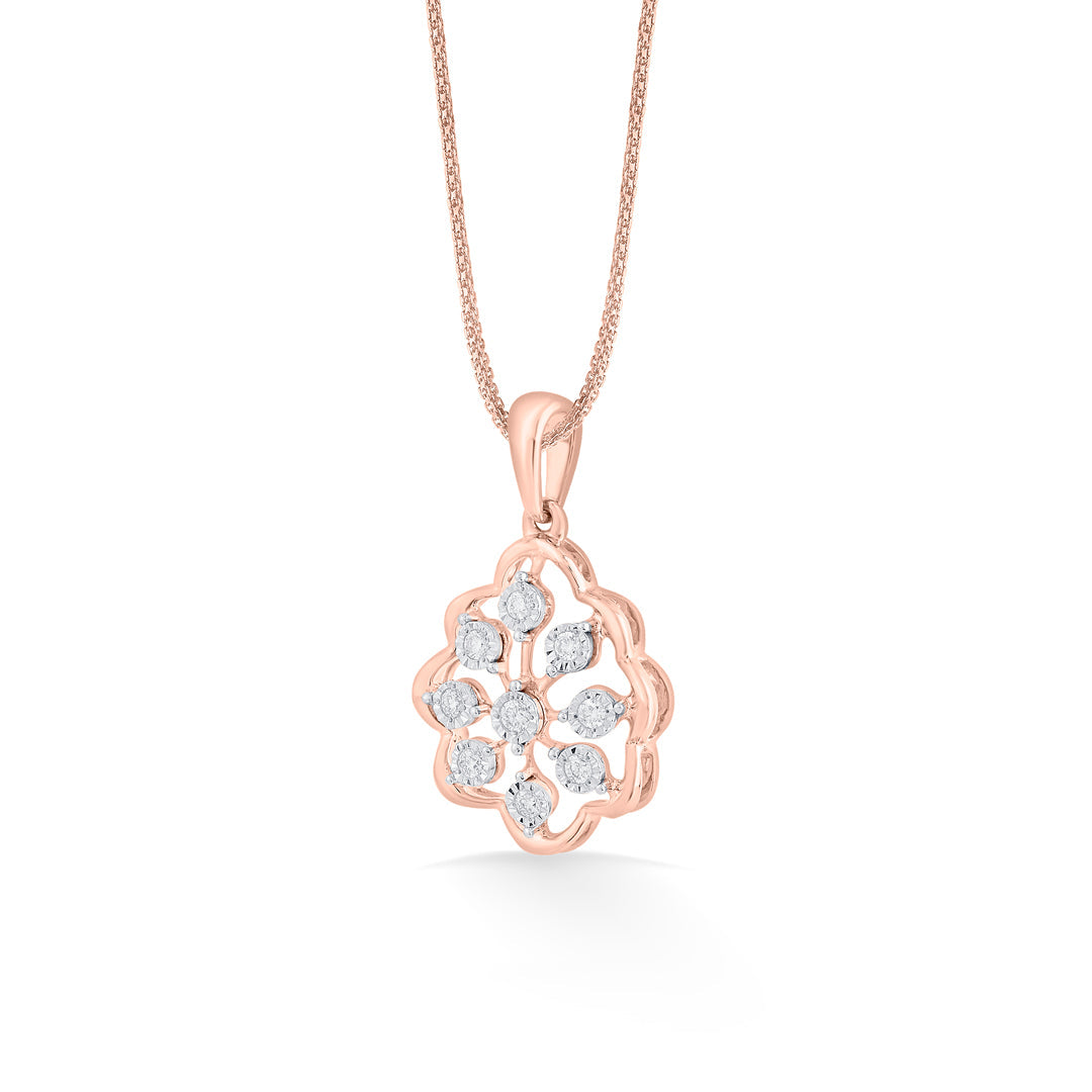Nine Essence Diamond & Gold Casual Pendant for Women
