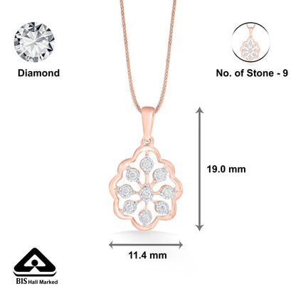 Nine Essence Diamond & Gold Casual Pendant for Women
