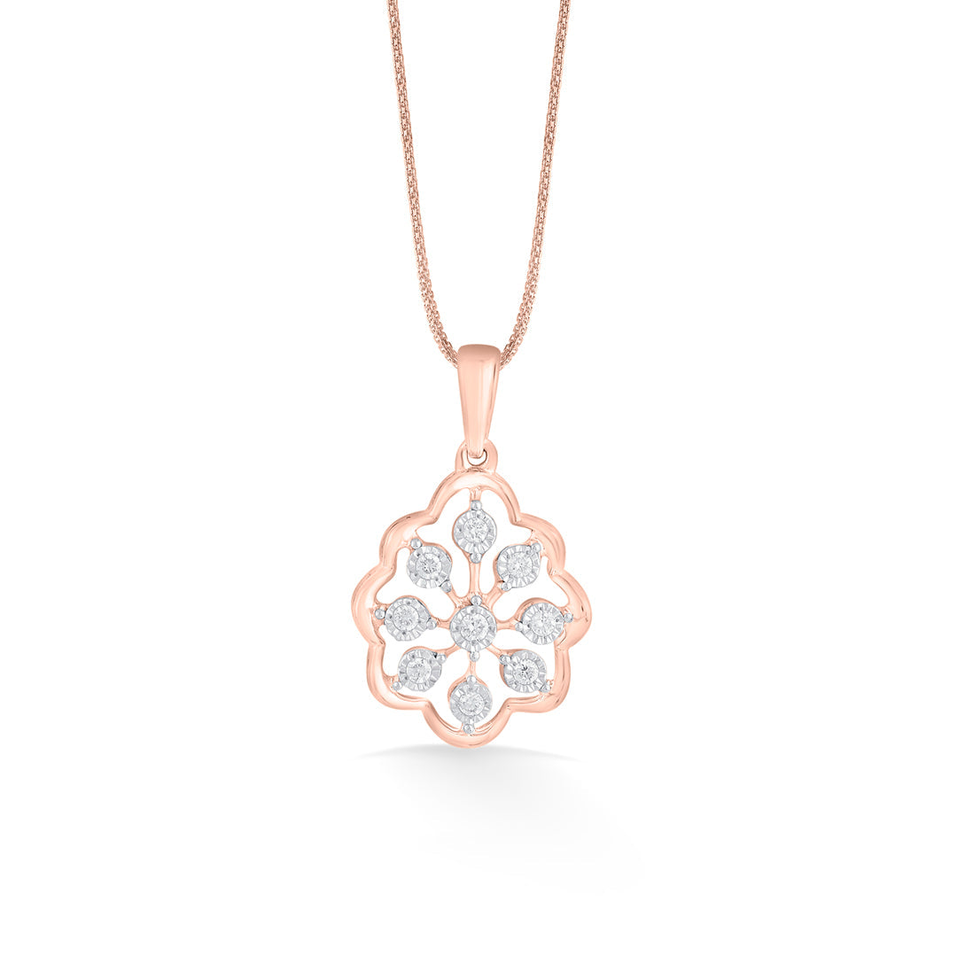 Nine Essence Diamond & Gold Casual Pendant for Women