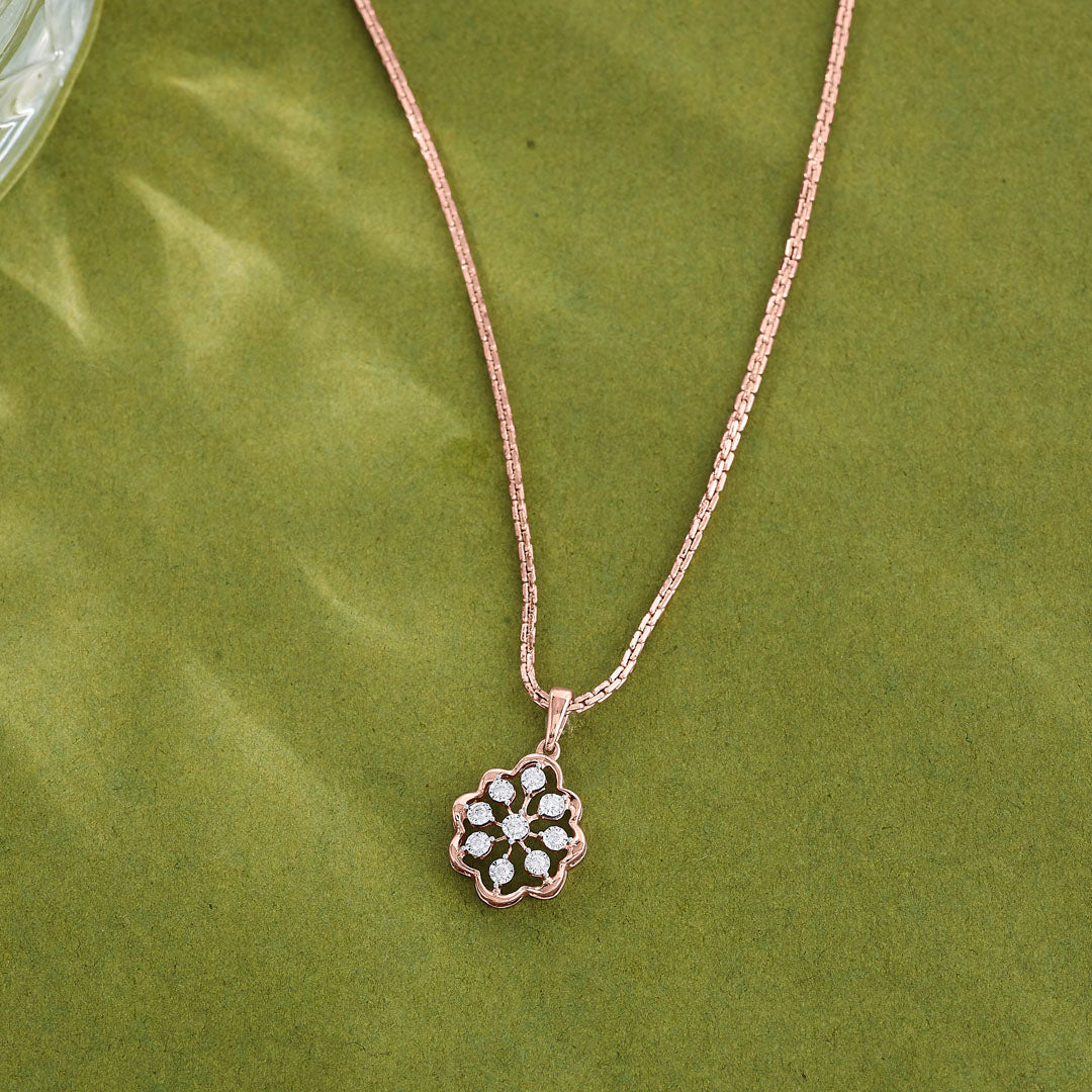 Nine Essence Diamond & Gold Casual Pendant for Women