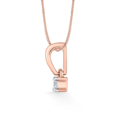 Soft Square Diamond & Gold Casual Pendant for Women
