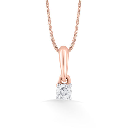 Soft Square Diamond & Gold Casual Pendant for Women