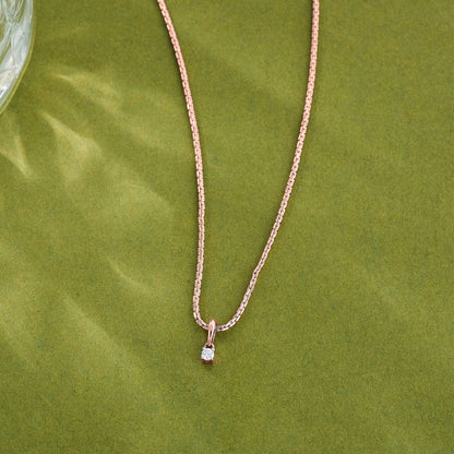 Soft Square Diamond & Gold Casual Pendant for Women
