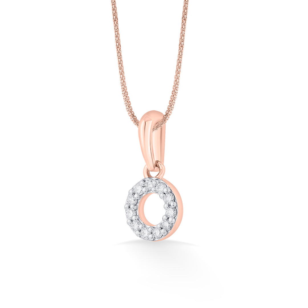 Halo Shine Diamond & Gold Casual Pendant for Women