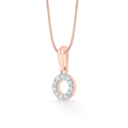 Halo Shine Diamond & Gold Casual Pendant for Women