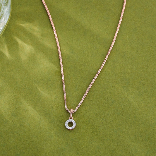 Halo Shine Diamond & Gold Casual Pendant for Women