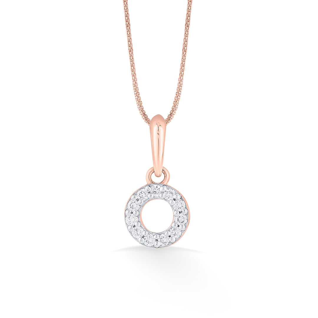 Halo Shine Diamond & Gold Casual Pendant for Women