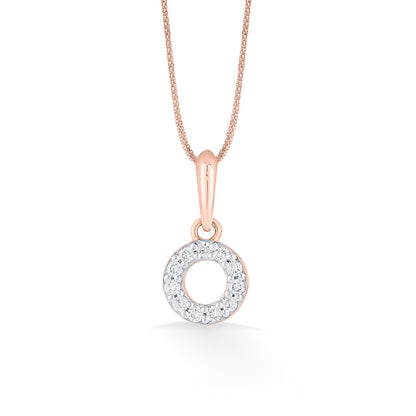 Halo Shine Diamond & Gold Casual Pendant for Women
