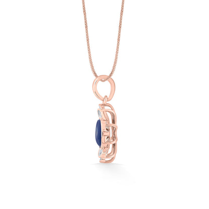 Evil Eye Charm Diamond & Gold Modern Pendant for Women
