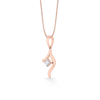 Contemporary Shankha Diamond & Gold Casual Pendant for Women