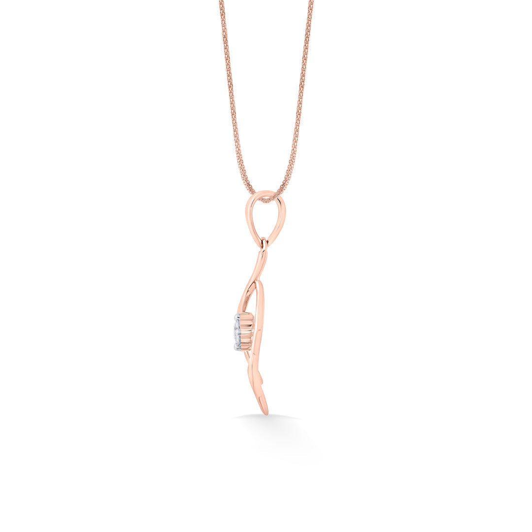 Heritage Shankha Diamond & Gold Casual Pendant for Women