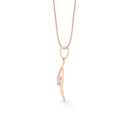 Heritage Shankha Diamond & Gold Casual Pendant for Women