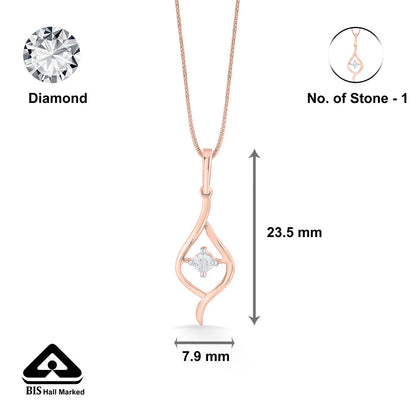 Heritage Shankha Diamond & Gold Casual Pendant for Women