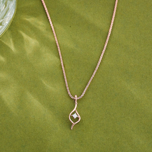 Heritage Shankha Diamond & Gold Casual Pendant for Women