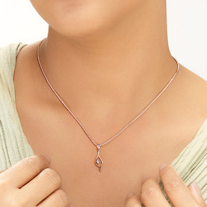 Heritage Shankha Diamond & Gold Casual Pendant for Women