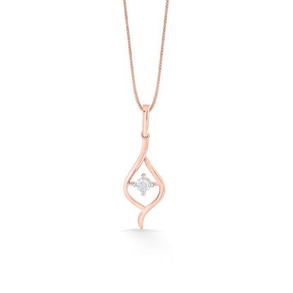 Heritage Shankha Diamond & Gold Casual Pendant for Women