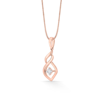 Sacred Shankha Diamond & Gold Casual Pendant for Women