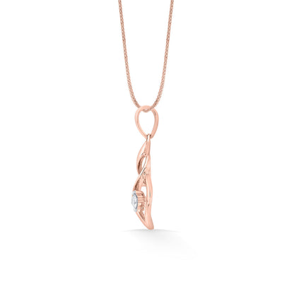 Sacred Shankha Diamond & Gold Casual Pendant for Women