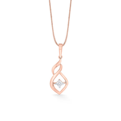 Sacred Shankha Diamond & Gold Casual Pendant for Women