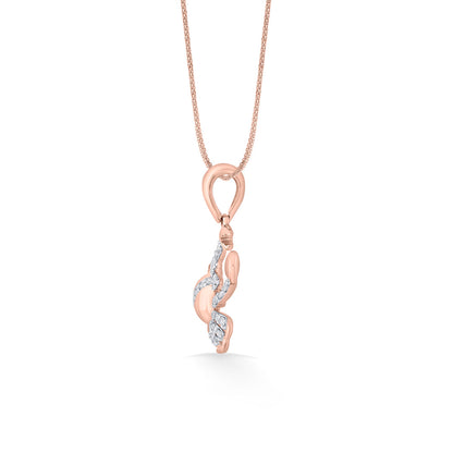 Cancer Glow Diamond & Gold Zodiac Pendant for Women