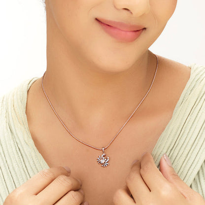 Cancer Glow Diamond & Gold Zodiac Pendant for Women