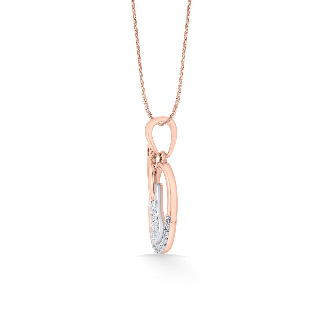 Guitar Beat Diamond & Gold Modern Pendant for Women