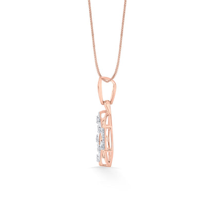 Hexa Link Diamond & Gold Classic Pendant for Women