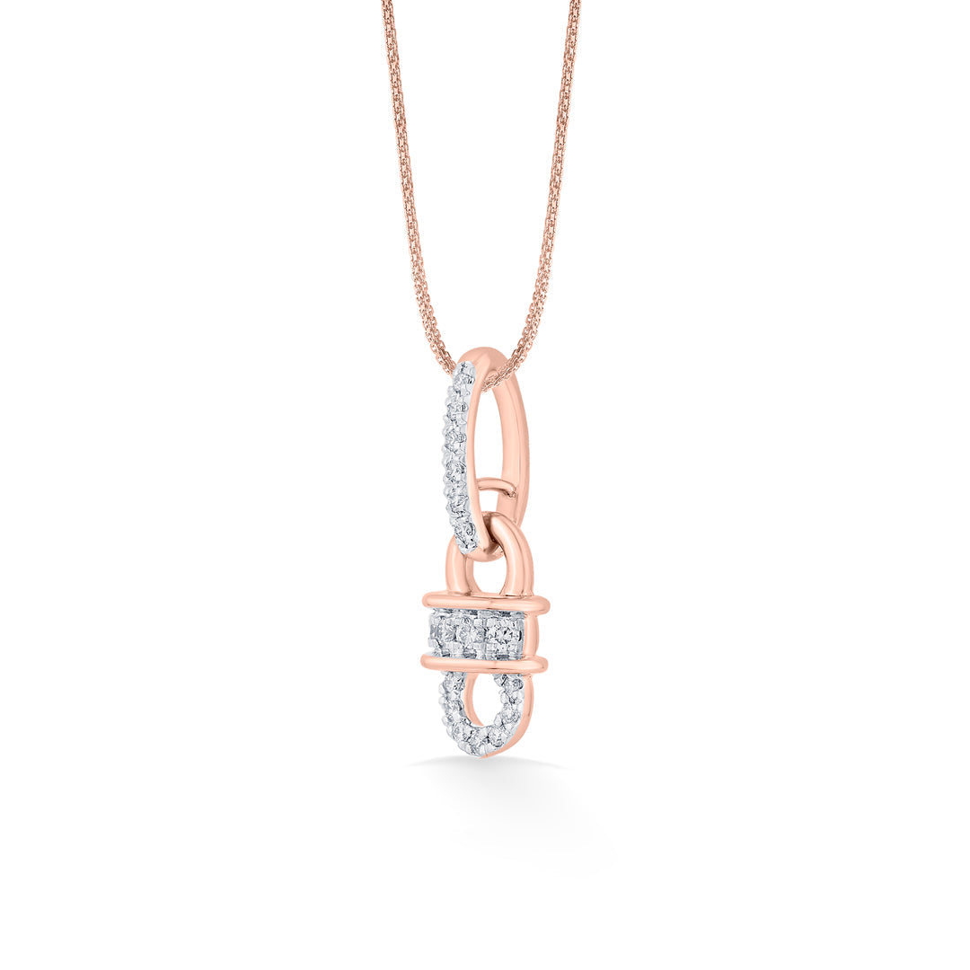 Urban Link Diamond & Gold Classic Pendant for Women