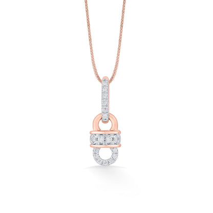 Urban Link Diamond & Gold Classic Pendant for Women