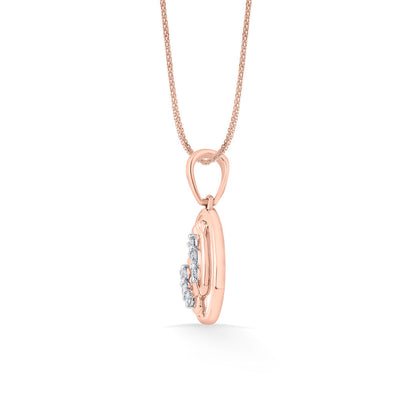 Step Shine Diamond & Gold Classic Pendant for Women