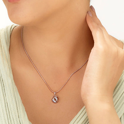 Step Shine Diamond & Gold Classic Pendant for Women