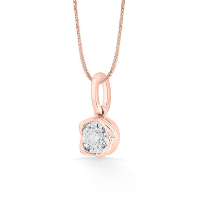 Moon Halo Diamond & Gold Casual Pendant for Women