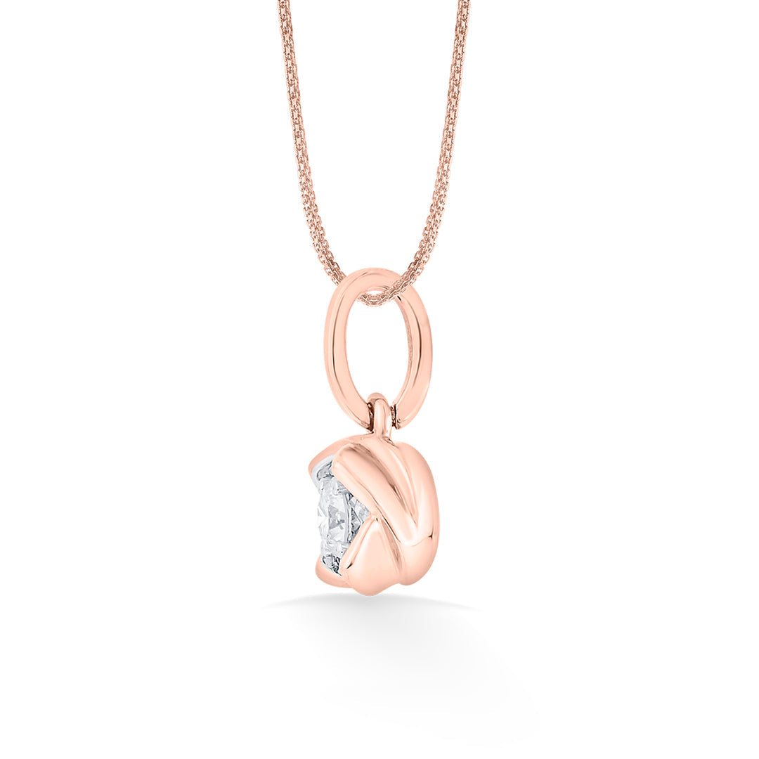 Moon Halo Diamond & Gold Casual Pendant for Women