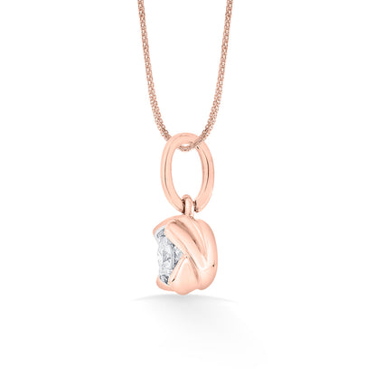 Moon Halo Diamond & Gold Casual Pendant for Women