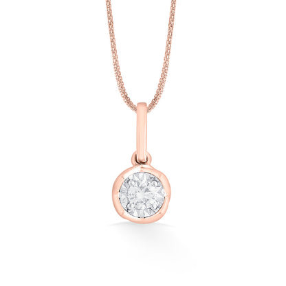 Moon Halo Diamond & Gold Casual Pendant for Women