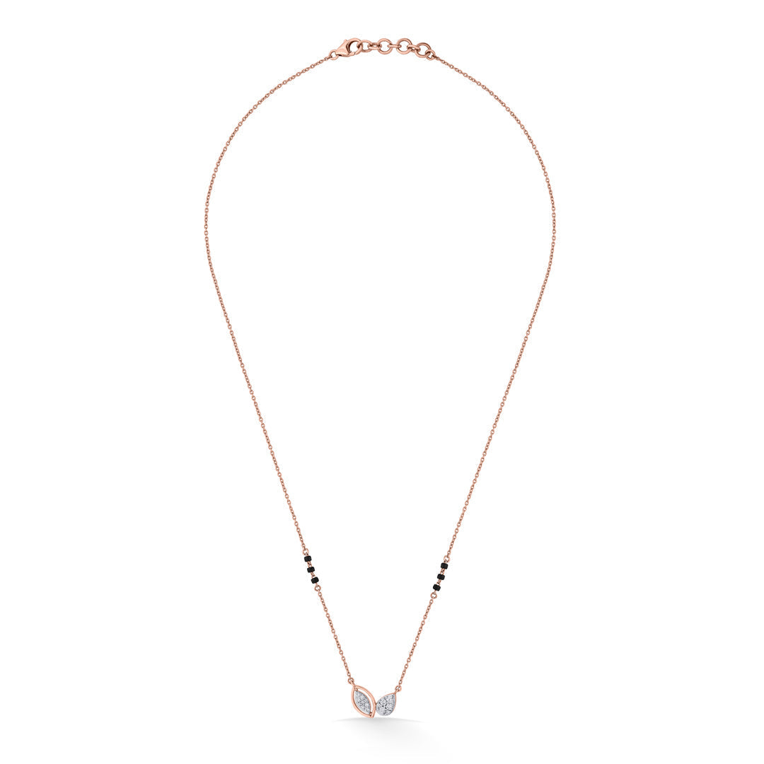 Contemporary Vow Diamond & Gold Tanmaniya Mangalsutra for Women