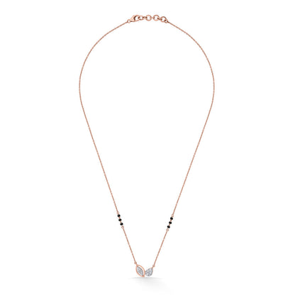 Contemporary Vow Diamond & Gold Tanmaniya Mangalsutra for Women