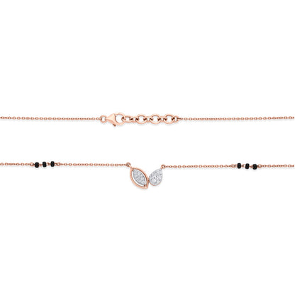 Contemporary Vow Diamond & Gold Tanmaniya Mangalsutra for Women