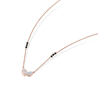 Contemporary Vow Diamond & Gold Tanmaniya Mangalsutra for Women