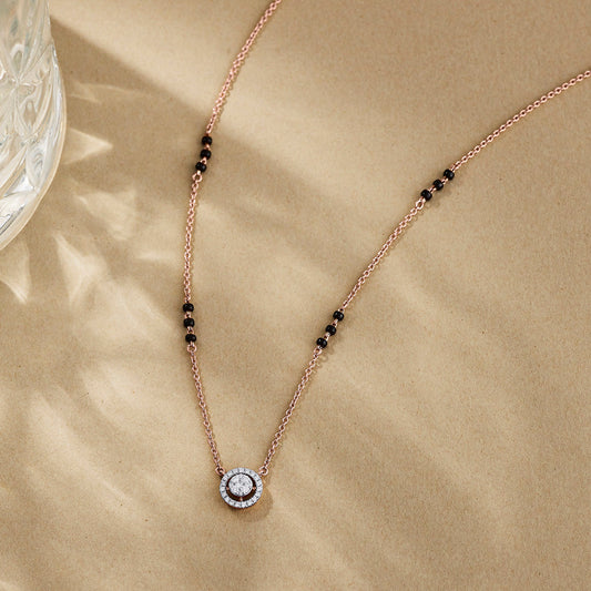 Sacred Weave Diamond & Gold Tanmaniya Mangalsutra for Women