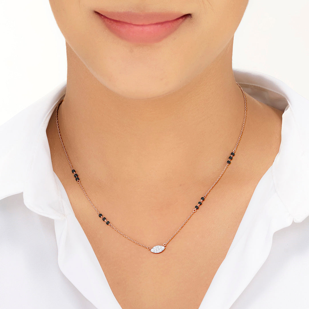 Serene Bond Diamond & Gold Tanmaniya Mangalsutra for Women