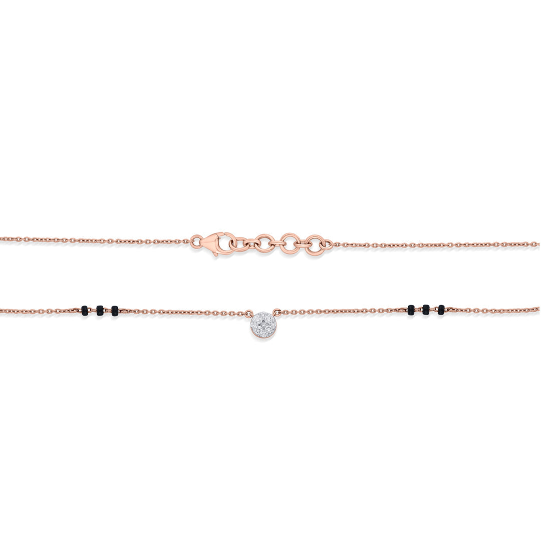 Divine Union Diamond & Gold Tanmaniya Mangalsutra for Women