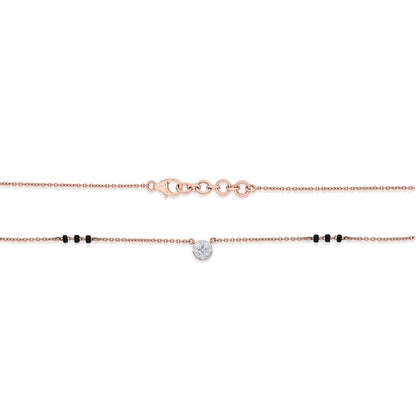 Divine Union Diamond & Gold Tanmaniya Mangalsutra for Women