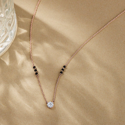 Divine Union Diamond & Gold Tanmaniya Mangalsutra for Women