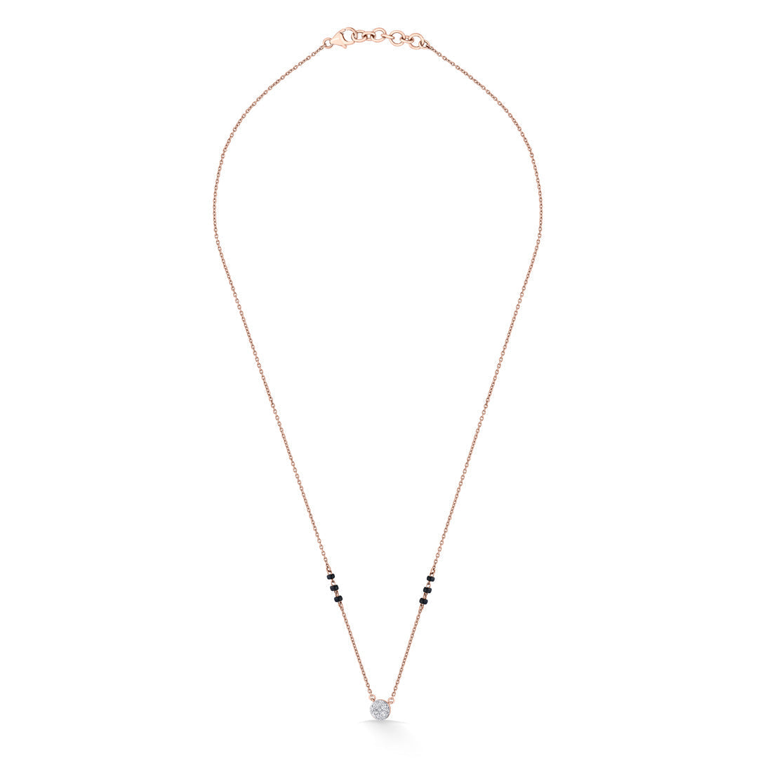 Divine Union Diamond & Gold Tanmaniya Mangalsutra for Women