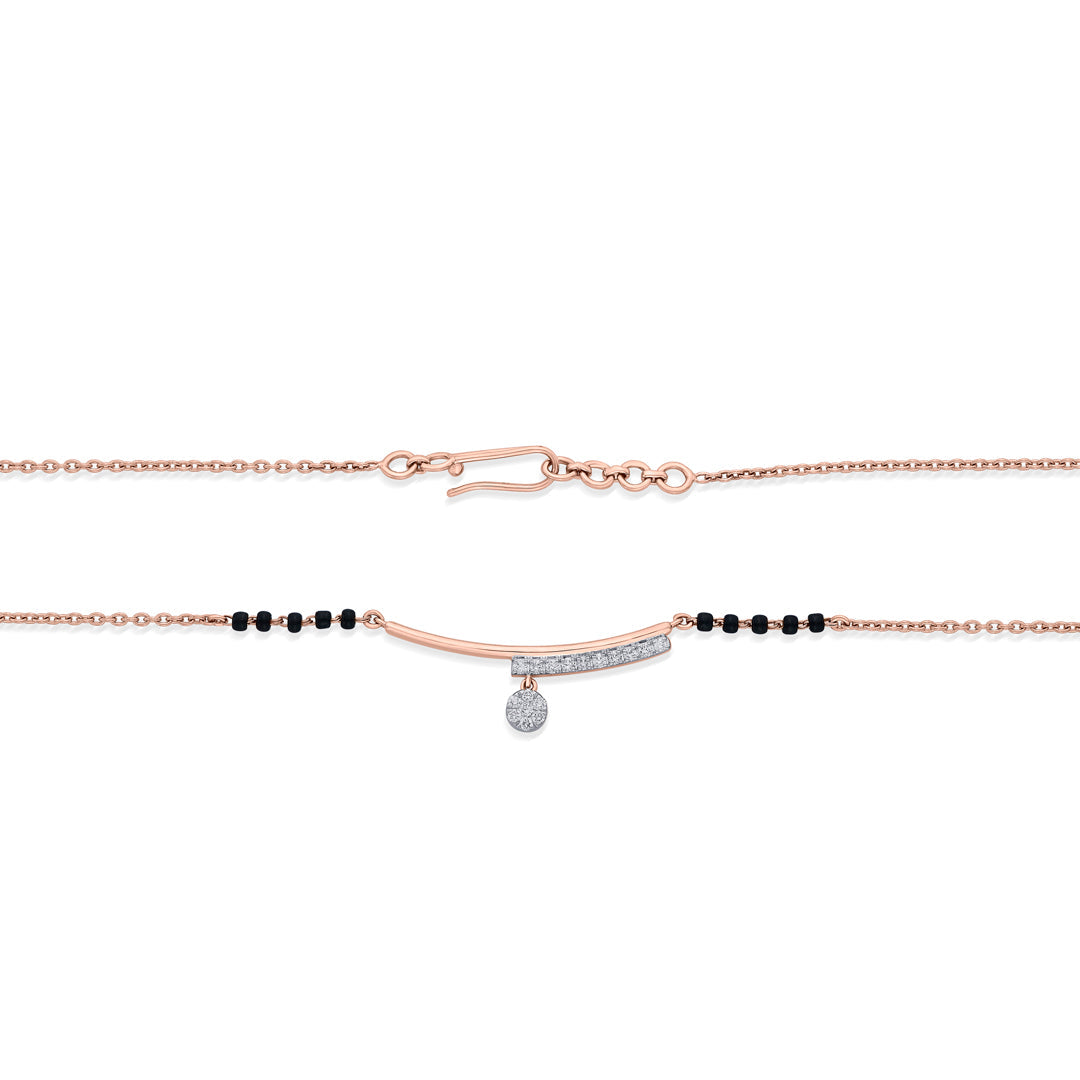 Melody Weave Diamond & Gold Tanmaniya Mangalsutra for Women