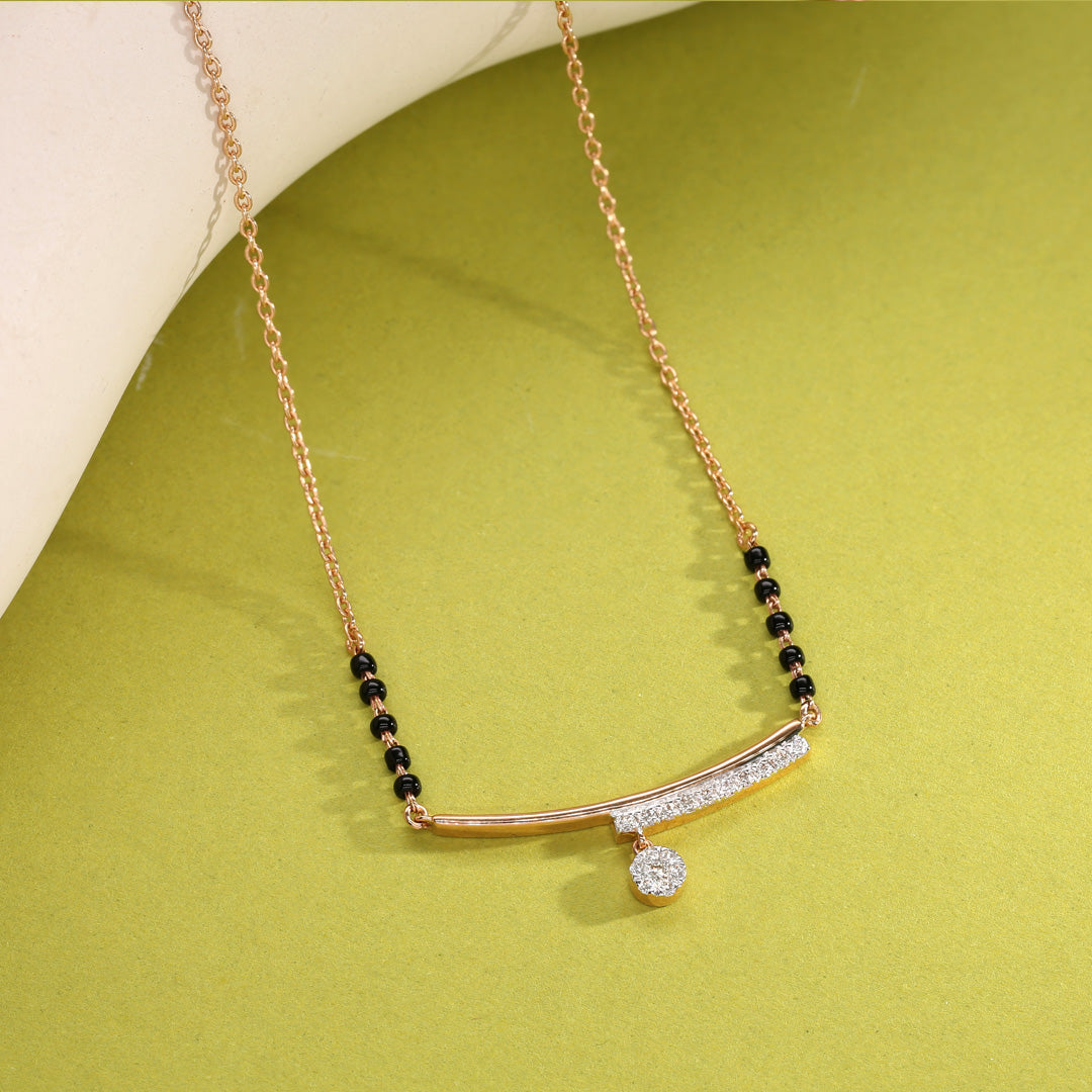 Melody Weave Diamond & Gold Tanmaniya Mangalsutra for Women