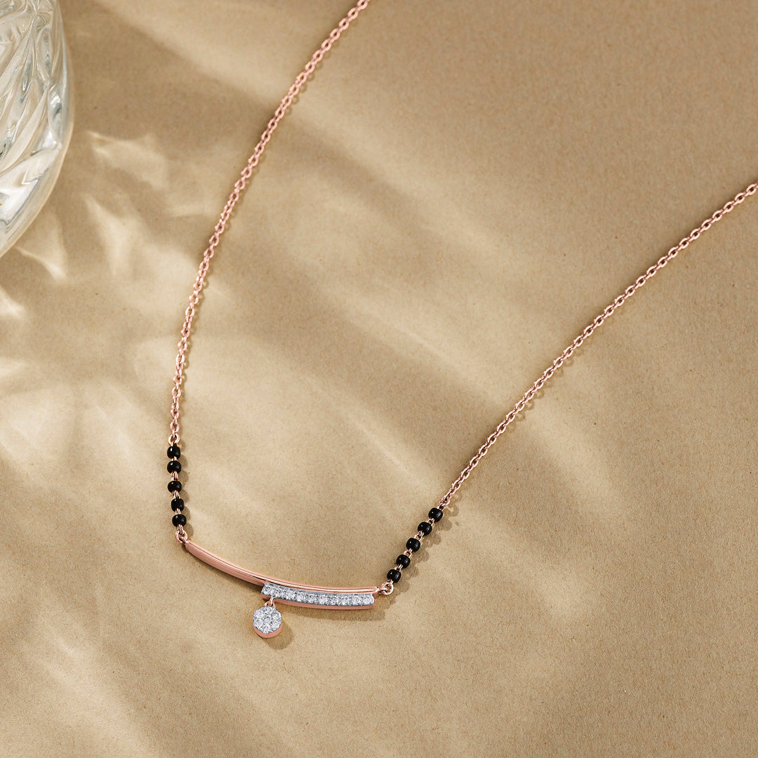 Melody Weave Diamond & Gold Tanmaniya Mangalsutra for Women